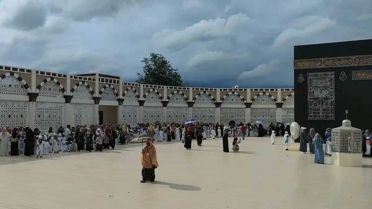 Ratusan Murid PAUD Praktik Manasik Haji di Asrama Haji Sudiang Makassar
