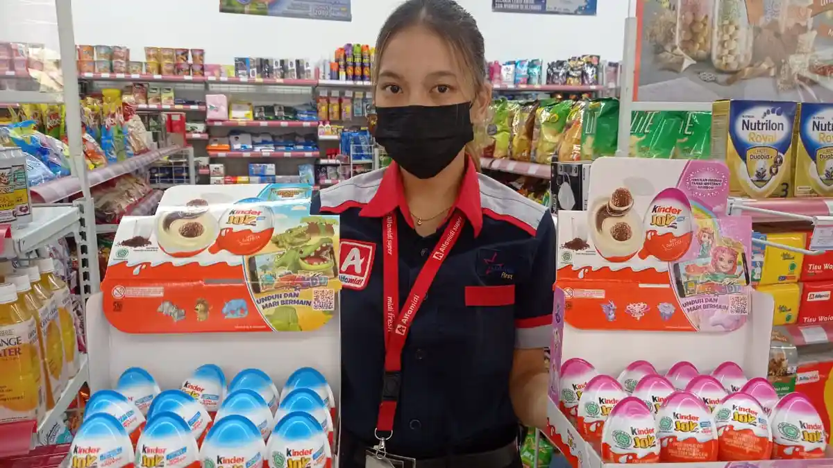 Selasa 12 April 2022, Alfamidi Tarik Semua Produk Kinderjoy Diseluruh Gerai