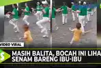 VIDEO - Viral Walau Masih Balita, Bocah Ini lihai Senam Bareng Ibu-ibu
