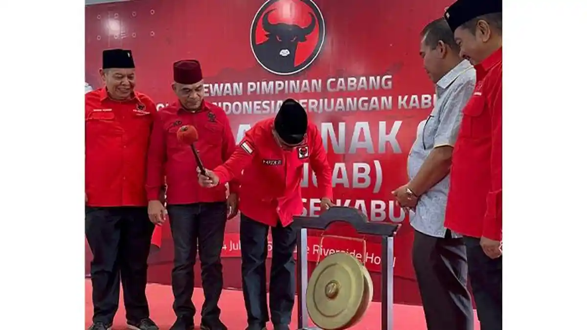 Siak Memerah, Ribuan Kader PDI Perjuangan Padati Musancab, Irving: Jangan Tinggalkan Rakyat! - Tribunpekanbaru.com