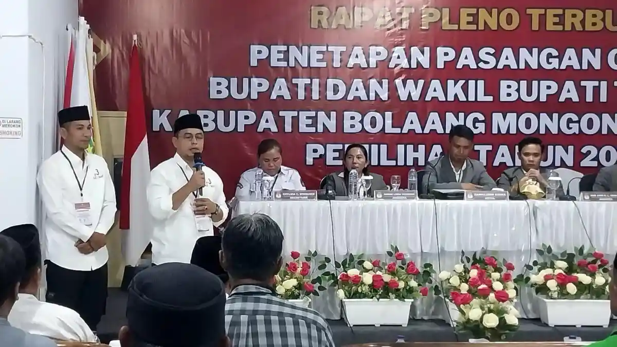KPU Tetapkan Sirajudin Lasena dan Mohammad Pontoh Sebagai Paslon Bupati dan Wabup Bolmut Terpilih