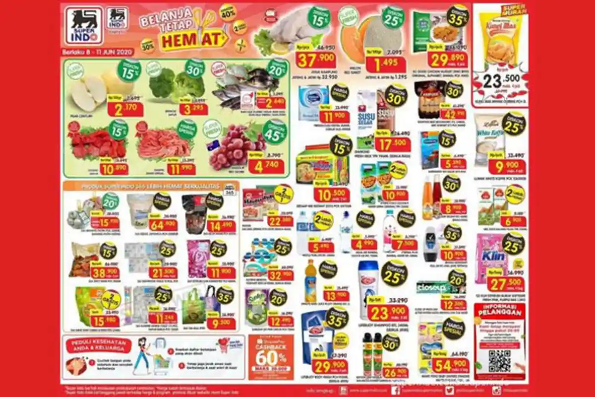Promo Superindo 8-11 Juni 2020, Belanja Tetap Hemat, Diskon Daging Ayam, Brokoli, hingga Buah Anggur