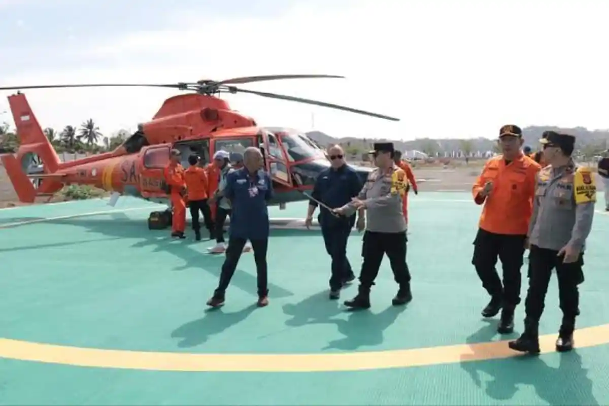 2 Helikopter Basarnas Siaga di Sirkuit Mandalika, Siap Angkut Pembalap Jika Terjadi Crash