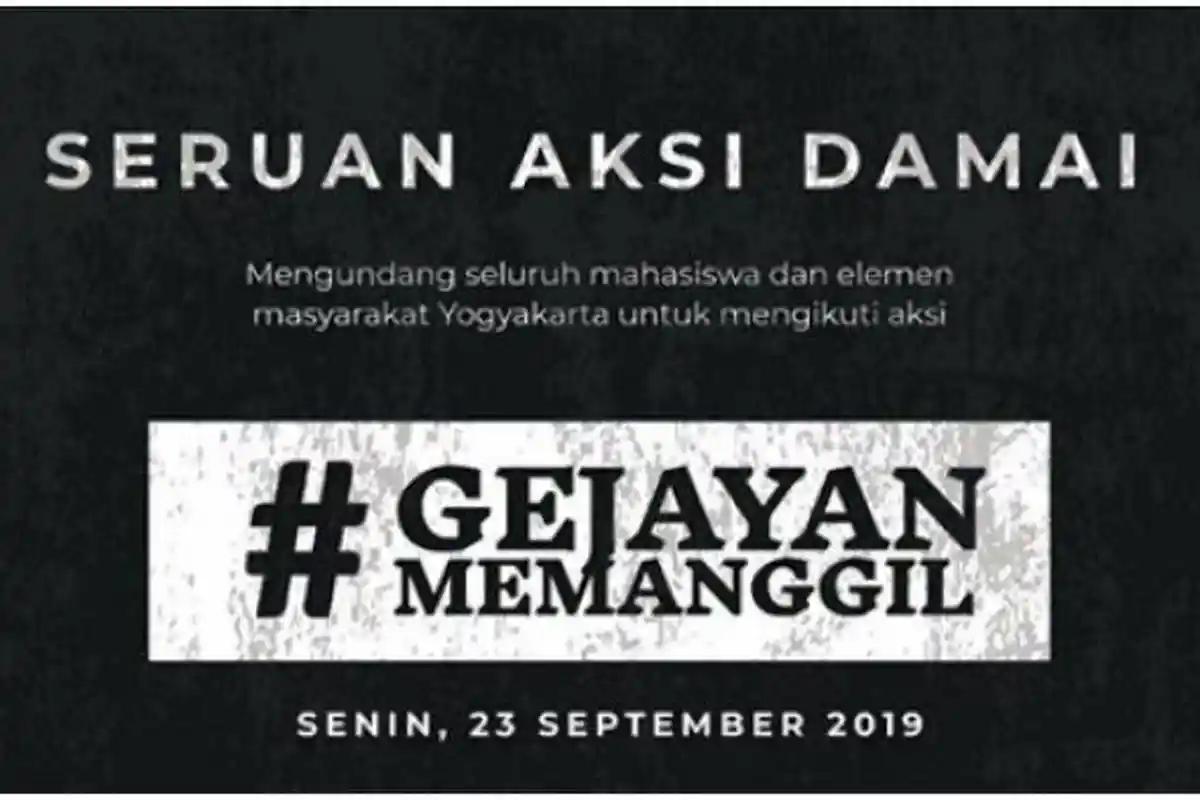 Arti #GejayanMemanggil atau Gejayan Memanggil dan Tewasnya Moses Gatutkaca Mahasiswa USD