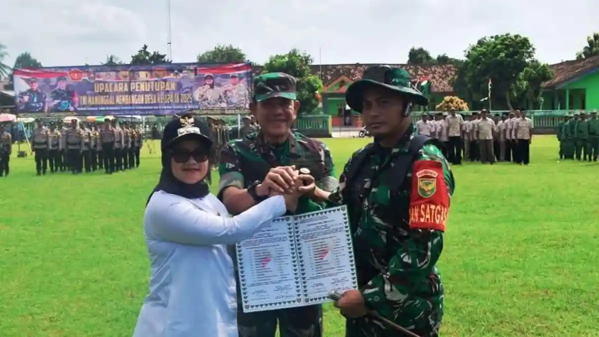 Danrem 043 Gatam Resmi Tutup TMMD di Lampung Timur
