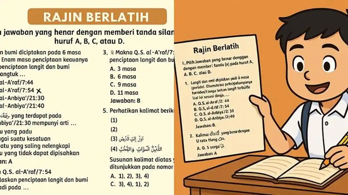 Latihan Soal dan Kunci Jawaban PAI Kelas 7 SMP Halaman 145 Kurikulum Merdeka