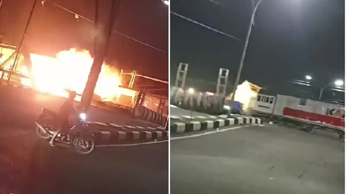 Viral Video Kecelakaan KA Brantas di Semarang: Tabrak Truk Hingga Meledak Hebat
