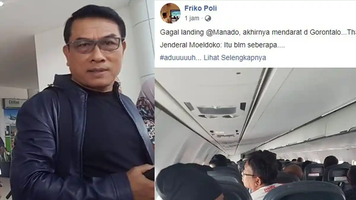 Cuaca Buruk Manado, Pesawat yang Ditumpangi Moeldoko Gagal Landing di Bandara Sam Ratulangi