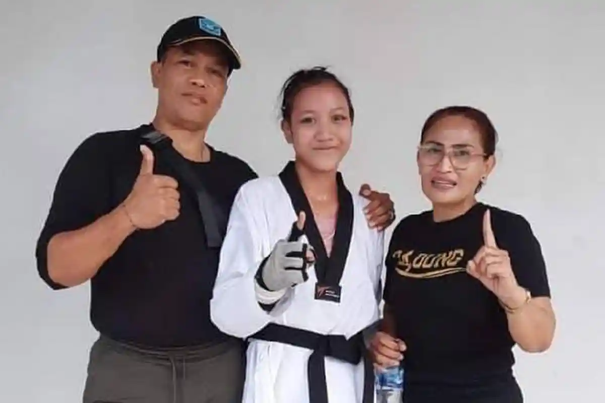 Bangga dan Haru, A'ing Sahisma Jadi Satu-Satunya Peraih Emas Kejurnas Taekwondo 2022 Untuk TI Bali