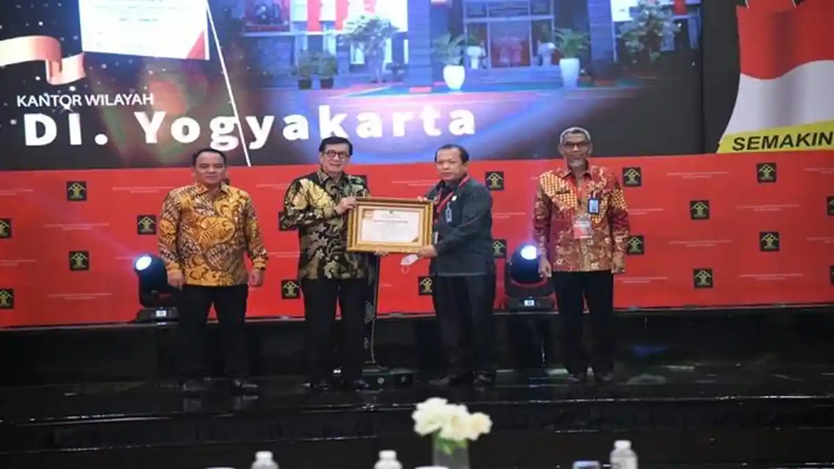 Hebat, Kemenkumham Sumsel Raih Penghargaan Terbaik III Atas Kinerja Tahun 2021