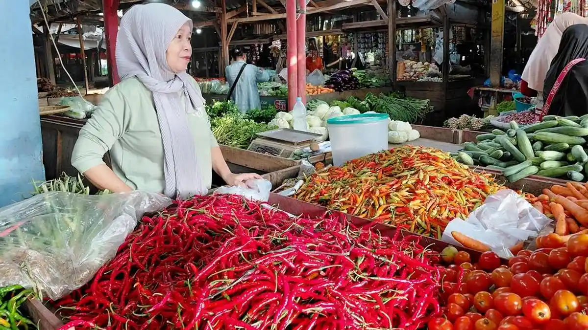 Harga Kepokmas Turun Pasca Lebaran di Pasar Kroya