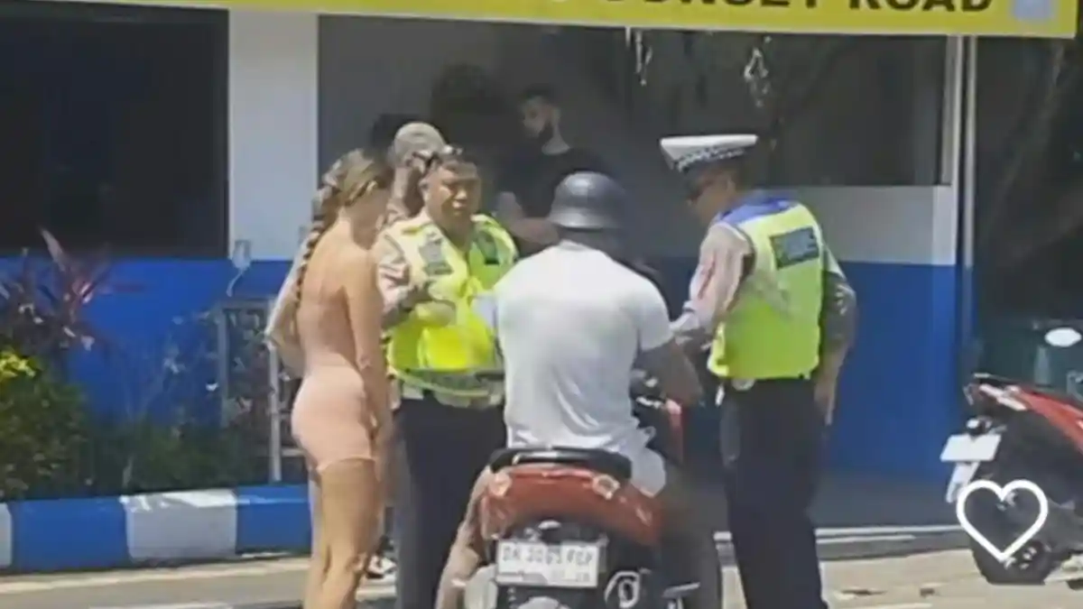 Bule Viral Dorong Polisi di Pospol Sunset Road Kuta Kena Pidana, Divonis PN Denpasar