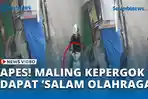 VIDEO - Apes! Maling Motor Kepergok Pemilik di Jalan Masjid, Langsung Dapat “Salam Olahraga”