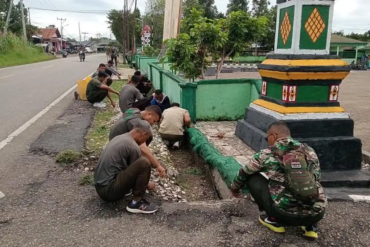 Kodim 1621 TTS Gelar Pembersihan Makodim Ciptakan Lingkungan yang Bersih dan Sehat