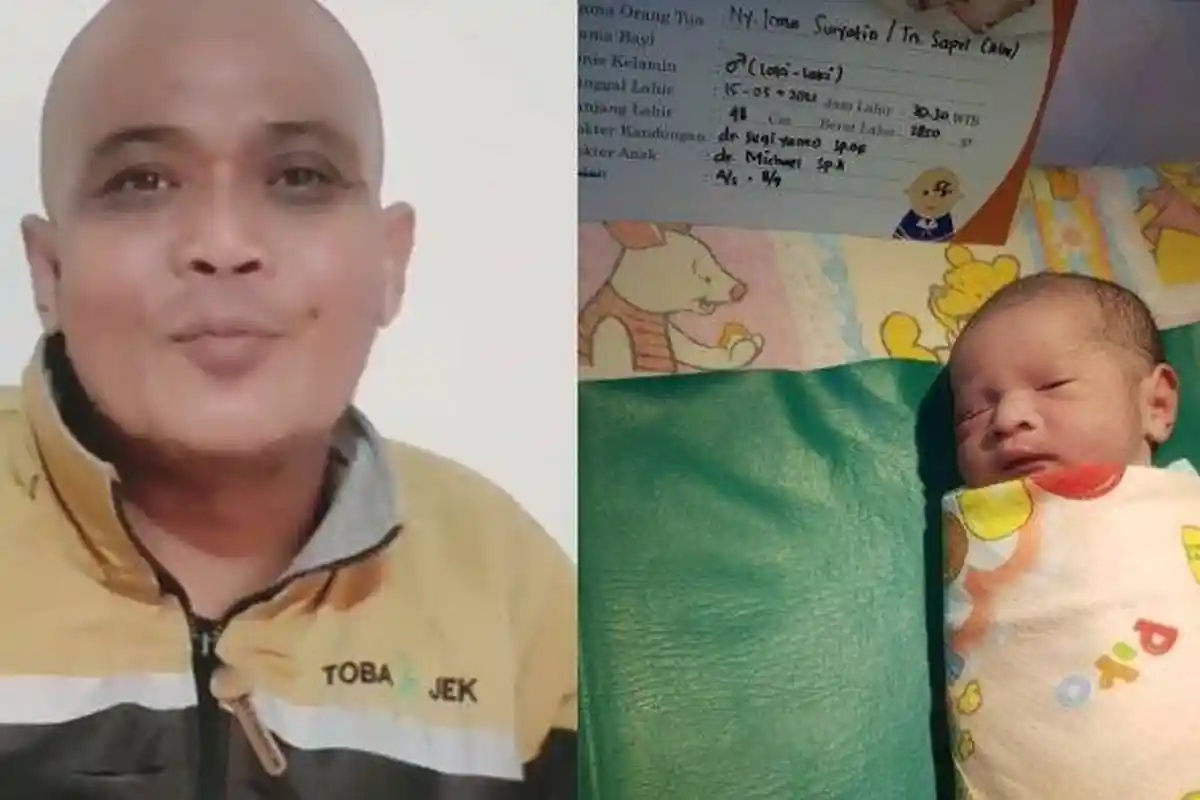 Istri Sapri Pantun Melahirkan Nama Anak Sudah Disiapkan Sebelum Wafat, Sang Adik Terisak Azani Bayi