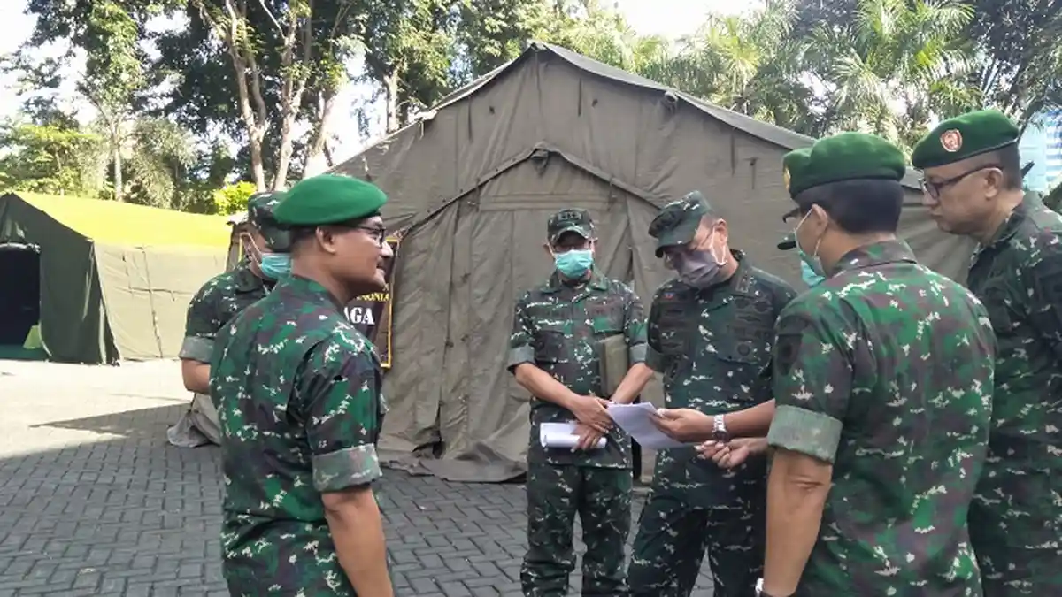 Pangdam XIV Hasanuddin Cek Kesiapan RS Pelamonia Sebagai RS Rujukan Covid-19