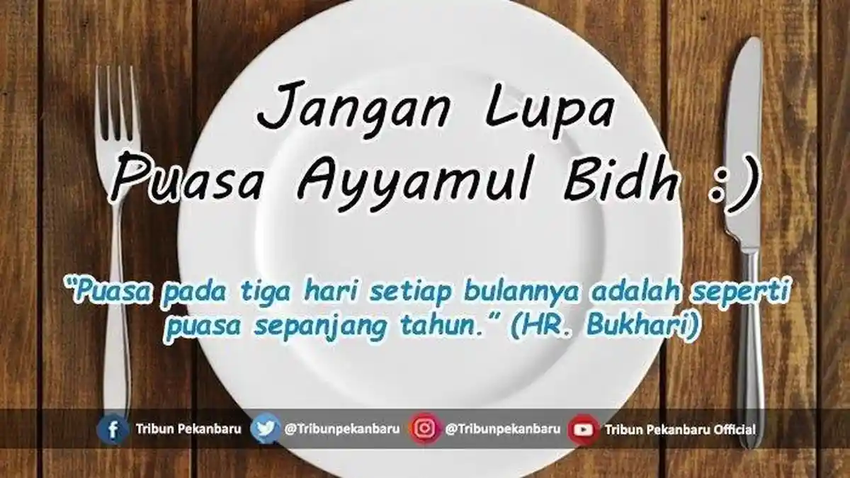 Ini Keutamaan Puasa Ayyamul Bidh, Jatuh pada 1-3 September 2020, Lengkap dengan Bacaan Niat 