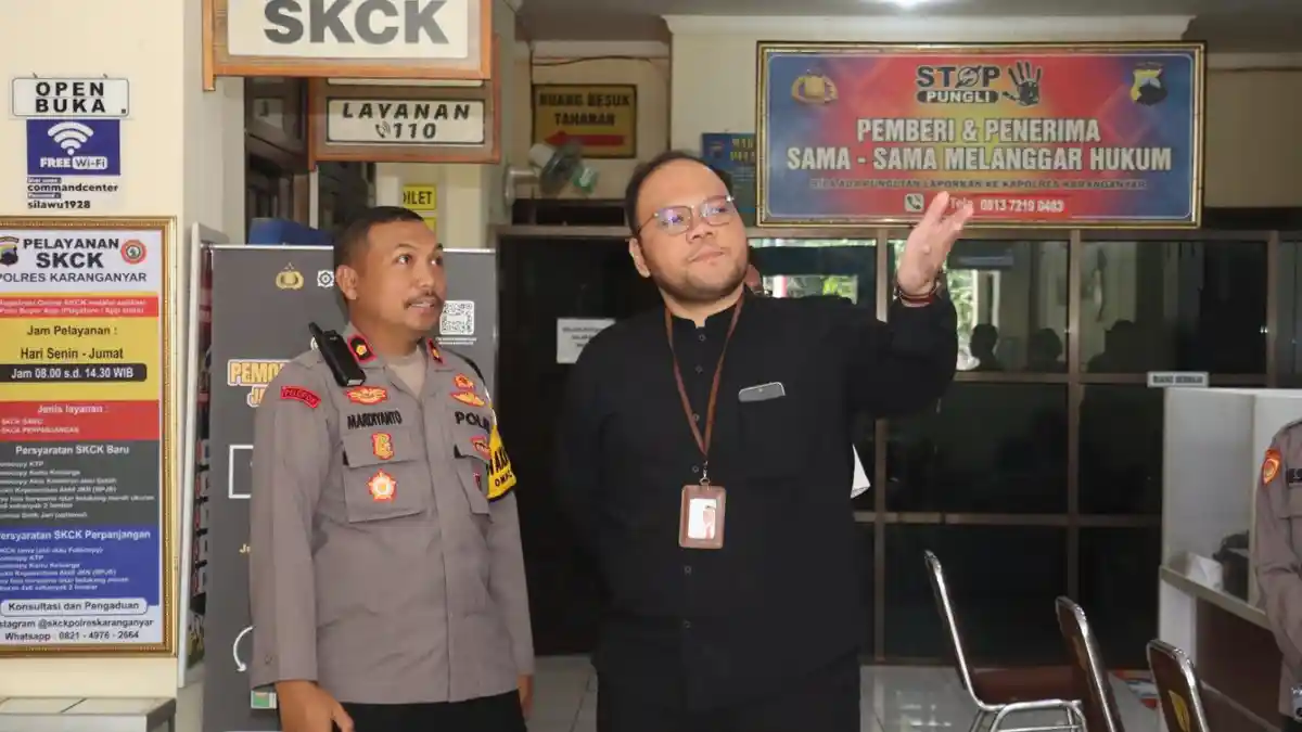 Ombudsman RI Cek Pelayanan Publik di Polres Karanganyar 
