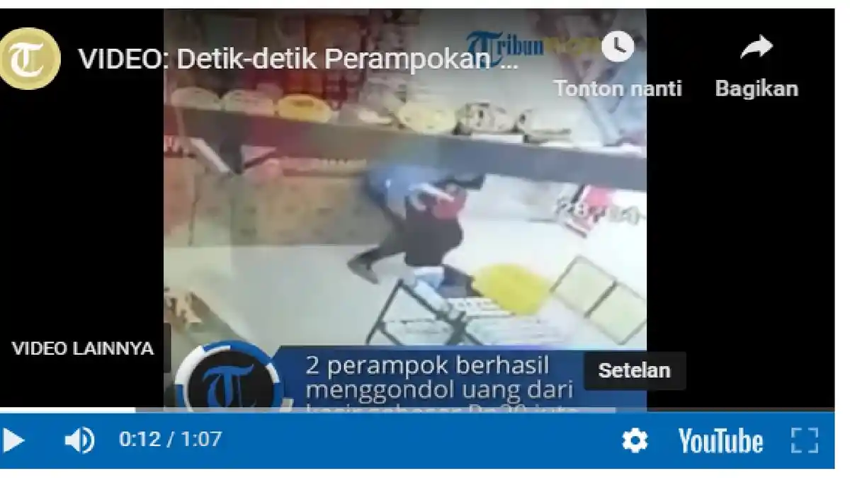 VIDEO VIRAL Perampok Lucuti Pakaian Karyawati Minimarket, Lihat Apa yang Mereka Lakukan