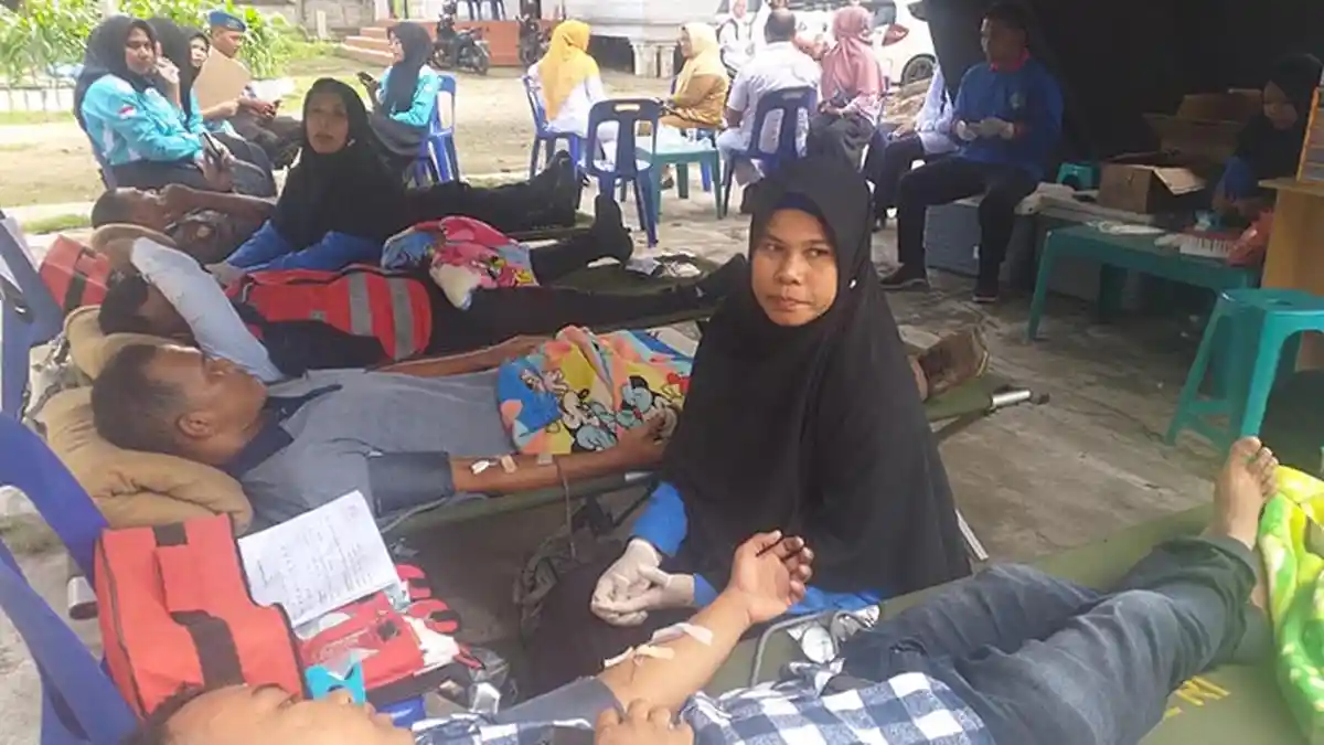 PK KNPI Bireuen Gelar Donor Darah Bantu RSUD Bireuen, Ini Tujuannya