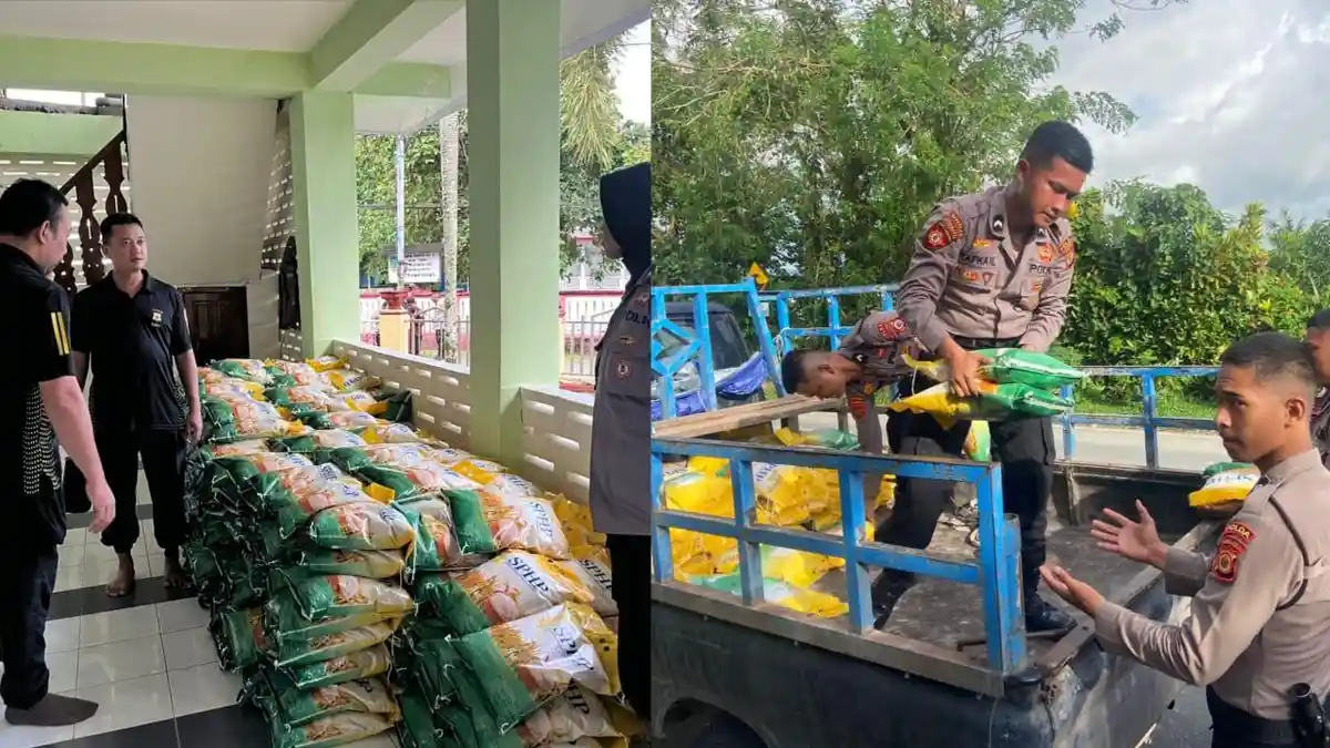 Warga Hunuth dan Hitu Mesing Terima Bantuan 3.2 Ton Beras, Ini Kata Kapolda Maluku