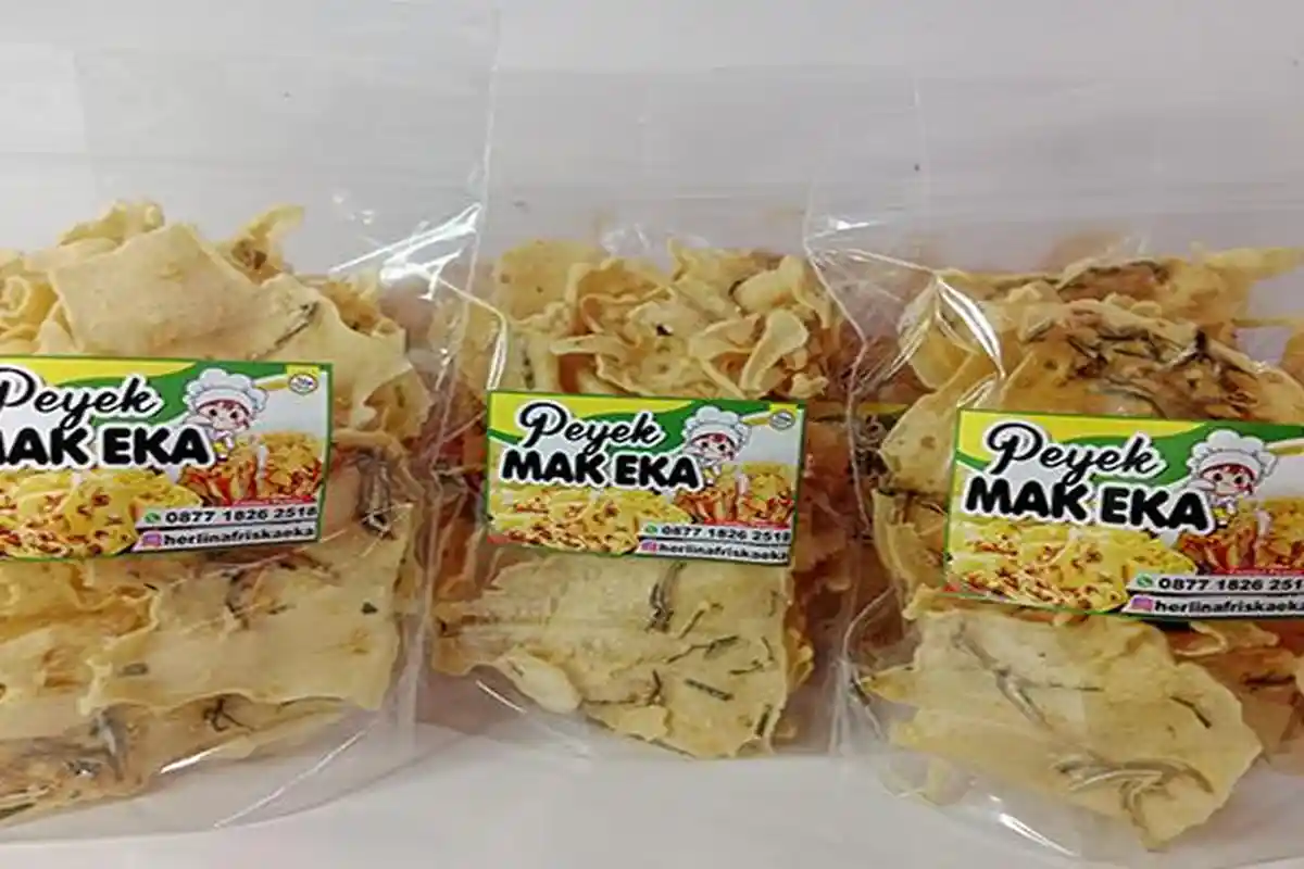 Peyek Mak Eka Gurih dan Renyah, Campuran Daun Jeruk dan Bumbunya yang Khas Bikin Istimewa