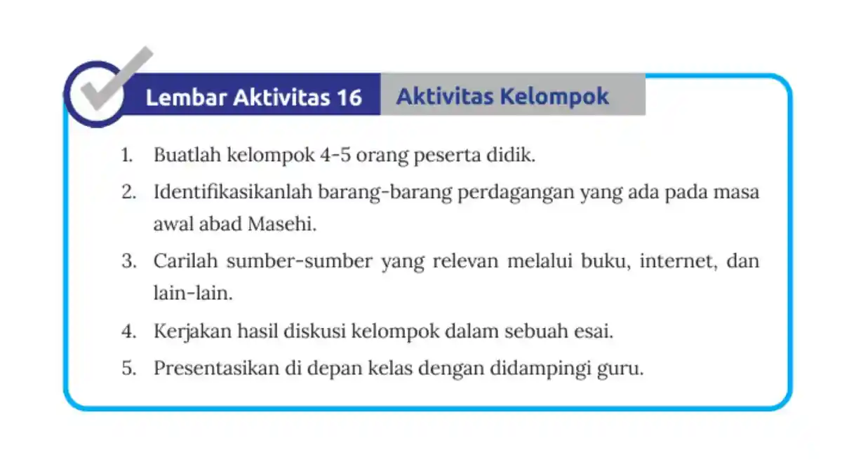 Kunci Jawaban IPS Kelas 8 Halaman 49 Kurikulum Merdeka: Lembar Aktivitas 16