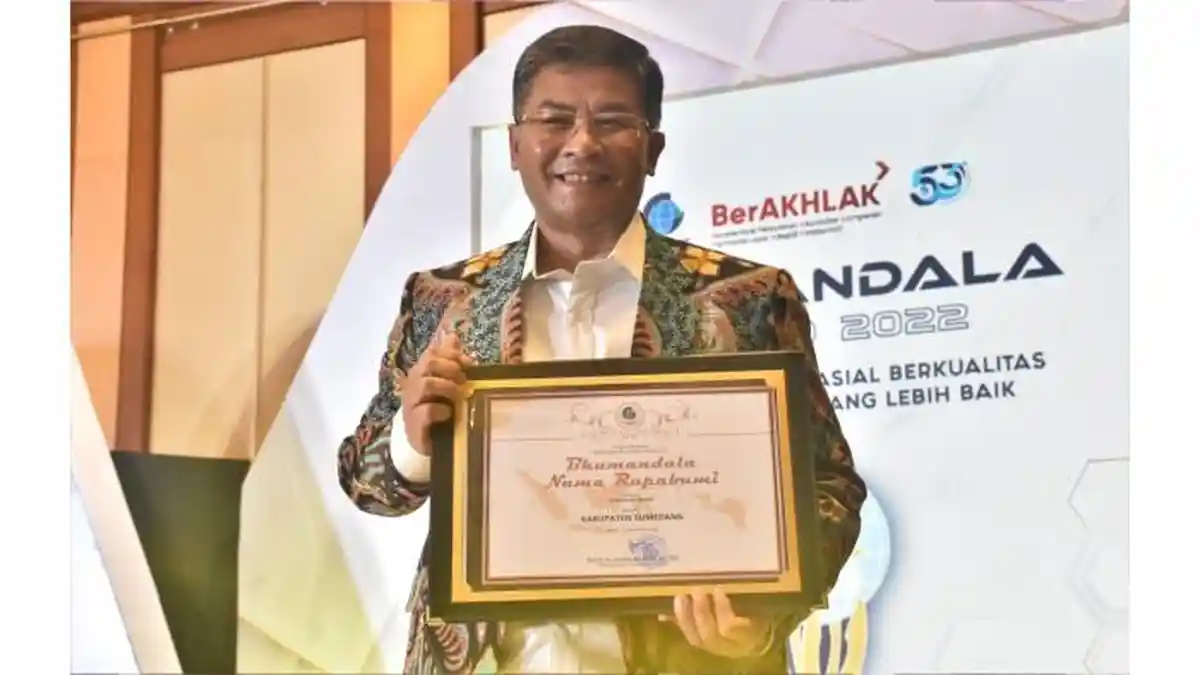 Pertama Kalinya Pemkab Sumedang Raih Penghargaan Bhumandala Award 2022