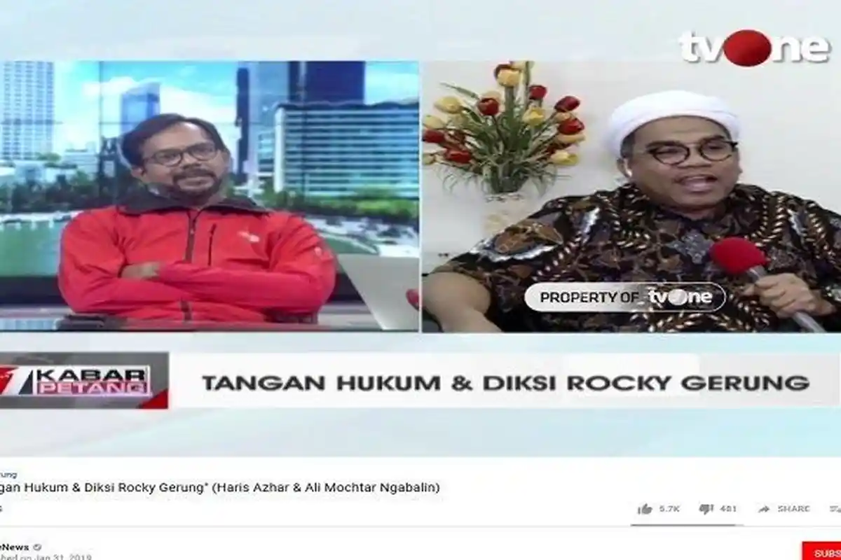 VIDEO VIRAL: Ngabalin Berapi-api Menantang tapi Haris Azhar Cuek, Rizal Ramli: Ini Lucu Abis