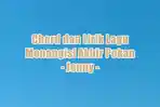 Chord dan Lirik Lagu Menangisi Akhir Pekan - Jenny
