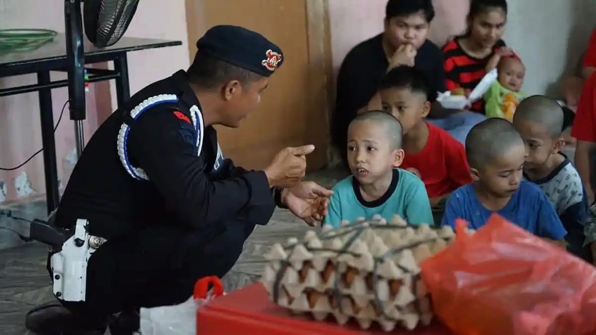 Lebih dari Tugas, Brimob Polda Sumut Hadir dengan Cinta dan Kepedulian Untuk Anak Panti Asuhan