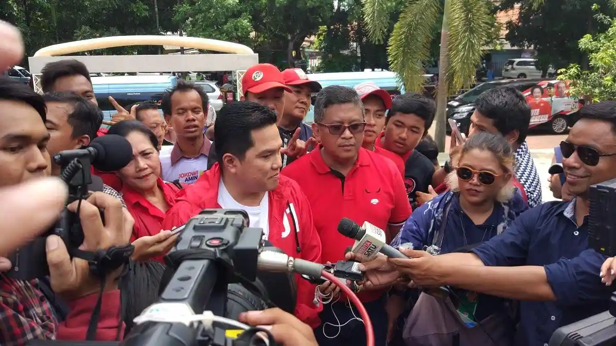 Hadir di Kampanye Perdana PDIP, Erick Thohir Ajak Warga Tangerang Dukung Jokowi-Ma'ruf