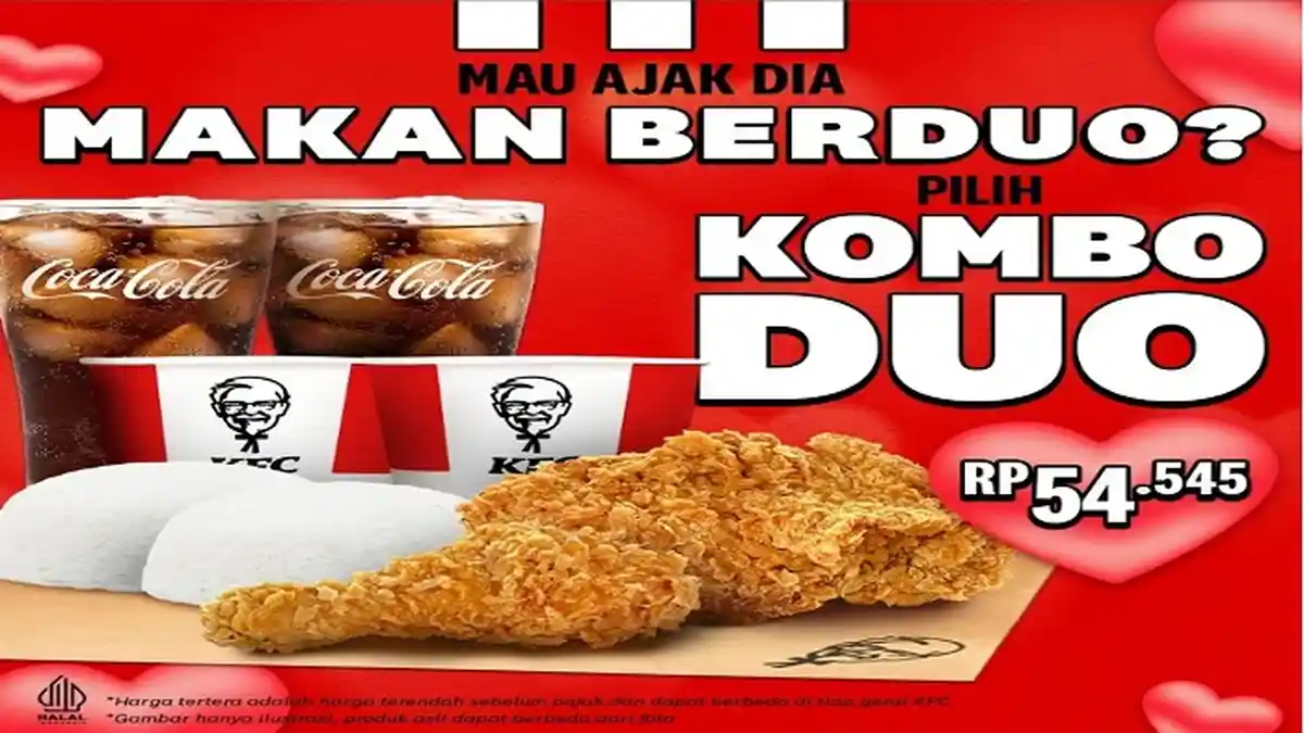 Promo KFC Spesial Weekend, Yuk Serbu Paket Kombo Duo, 2 Ayam KFC+2Nasi ...