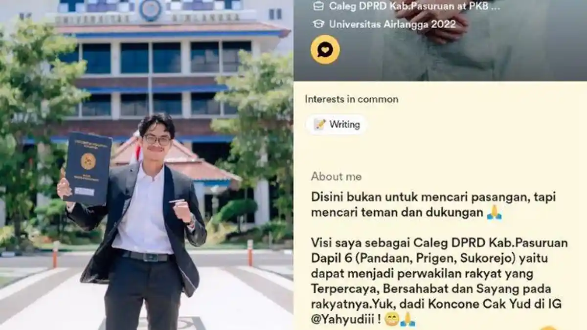 Viral Caleg DPRD Pasuruan Kampanye di Bumble, Berharap Cak Imin Tahu Agar Bisa Bertemu