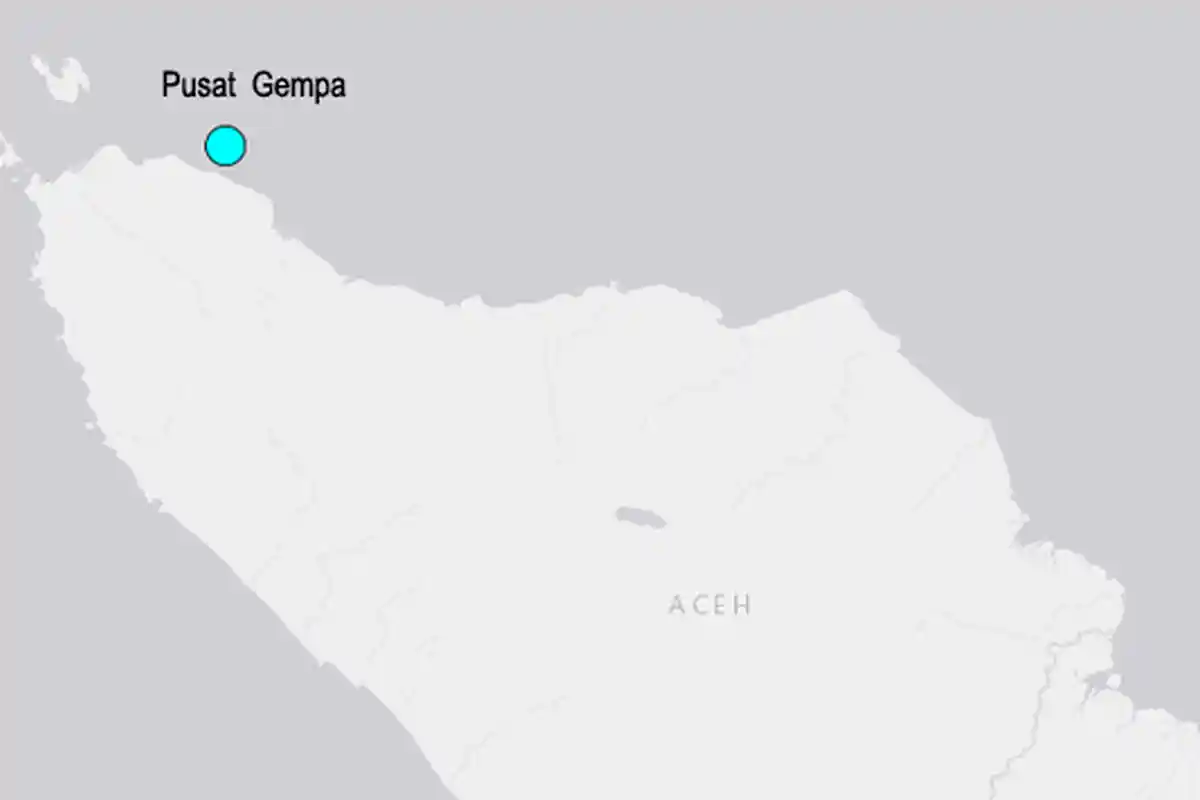 Gempa 5,3 Skala Richter Guncang Aceh, Tidak Berpotensi Tsunami