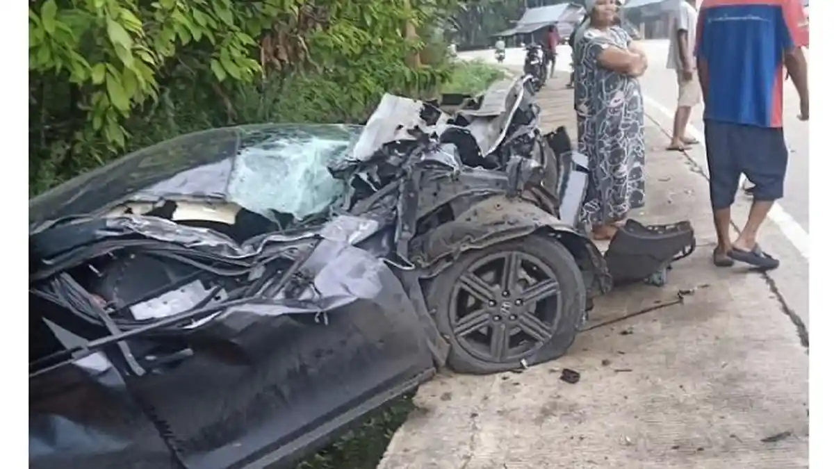 Kecelakaan Minibus Plat Merah Pemkab Dharmasraya vs Truk di Sijunjung Sumbar, 3 Orang Luka Parah