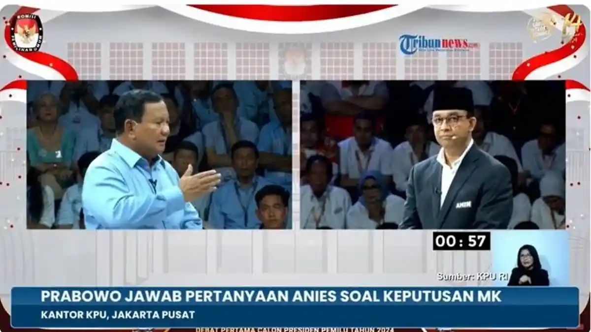 Momen Menggemaskan Debat Capres Semalam, Prabowo: Sorry Yee