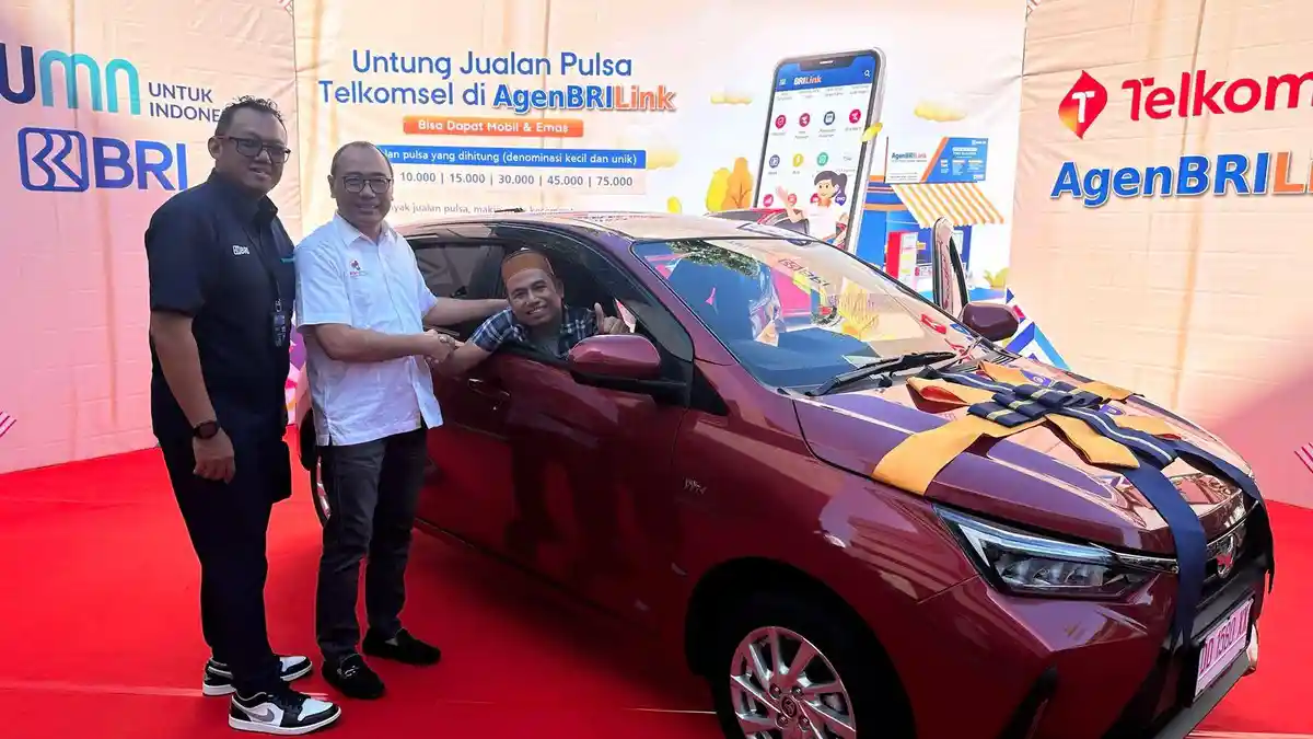 Apresiasi dan Berdayakan AgenBRILink, BRI Bagikan Hadiah Mobil dan Emas