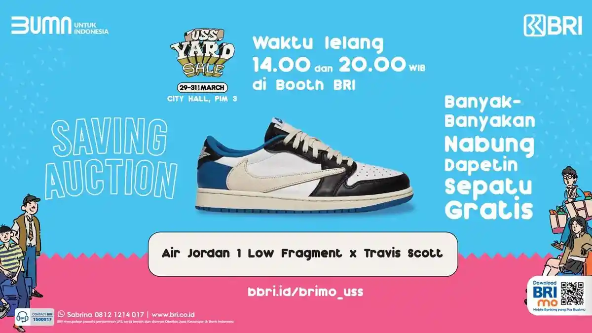 Banyak Banyakan Nabung Bisa Dapet Sneakers? Cek Promo Seru dari BRI di USS Yard Sale!