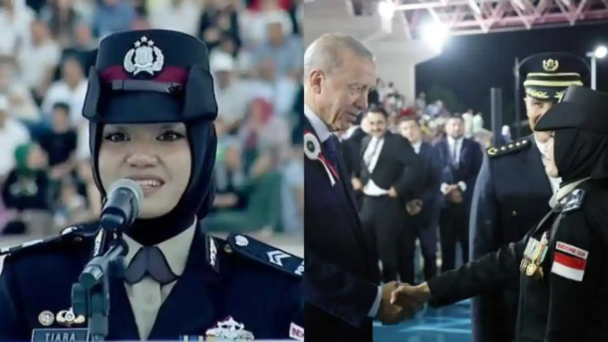 SOSOK Briptu Tiara Nissa, Lulusan Berprestasi Akademi Kepolisian Turki, Sambutan di Depan Erdogan