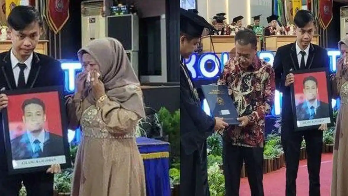 TANGIS Yanti Tantiwati, Penjual Ayam Wakili Anaknya yang Meninggal Wisuda, Dikenal Berprestasi