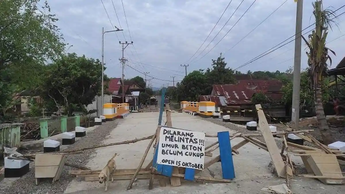 Pembangunan Selesai, Jembatan Air Nakau di Jalan Lintas Kepahiang-Pagaralam Segera Dibuka