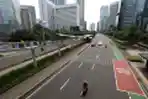 Suasana Jakarta Saat Libur Lebaran