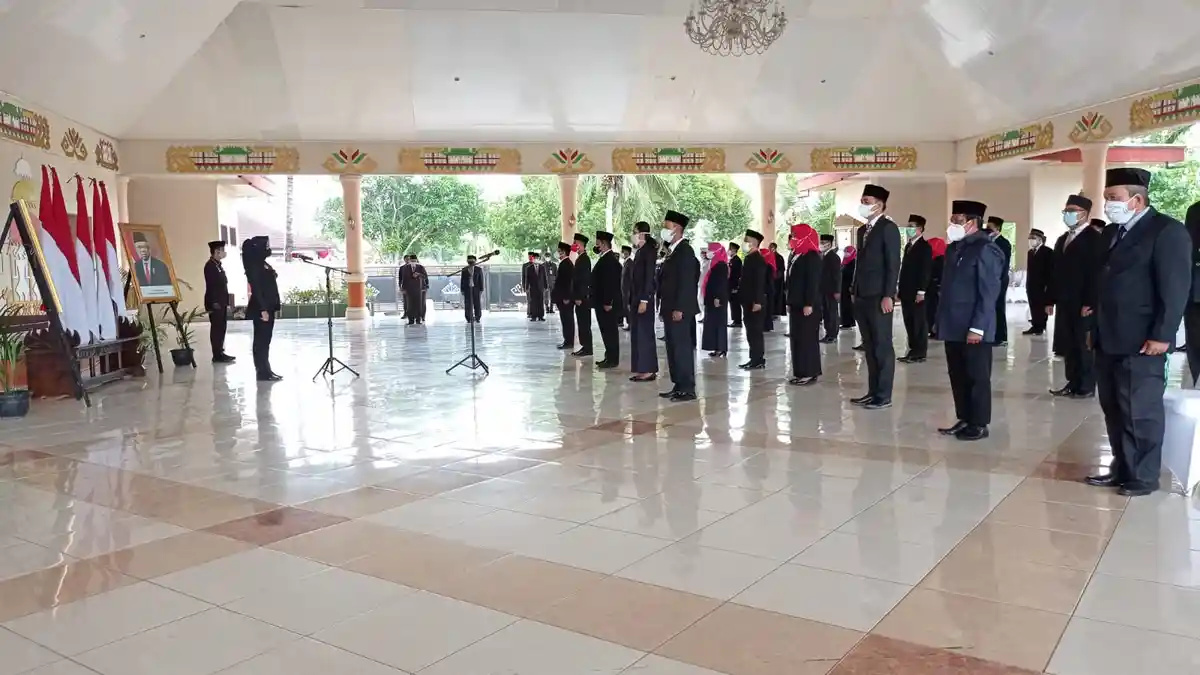 Winarti Rombak Kabinet, 100 Lebih Pejabat Tulangbawang Lampung Dilantik Secara Maraton