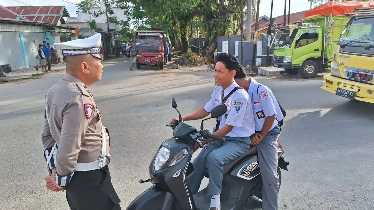 Satlantas Parigi Moutong Fokus Edukasi Pelajar Selama Operasi Zebra Tinombala 2025