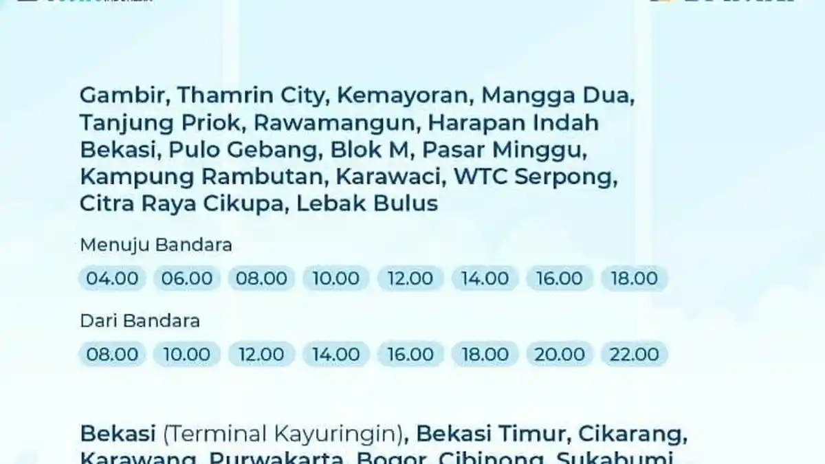 Bus Damri Tujuan Bandara Soetta Tetap Beroperasi Selama Larangan Mudik