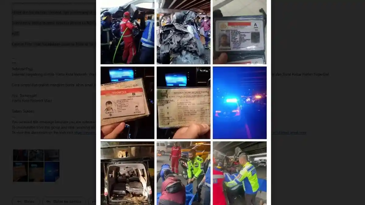3 Orang Tewas Dalam Kecelakaan Maut di Tol Jagorawi