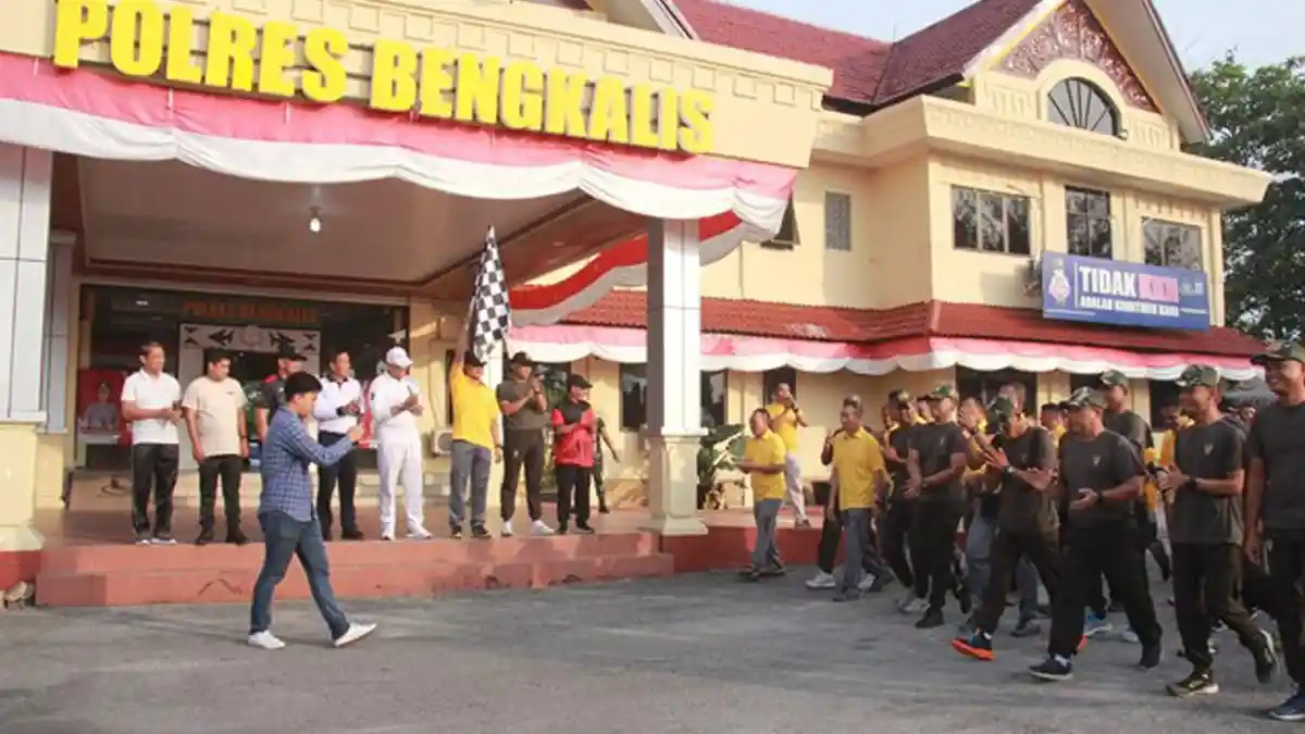 Kapolres Bengkalis Ajak Pejabat Forkopimda dan Jajaran Olahraga Bersama