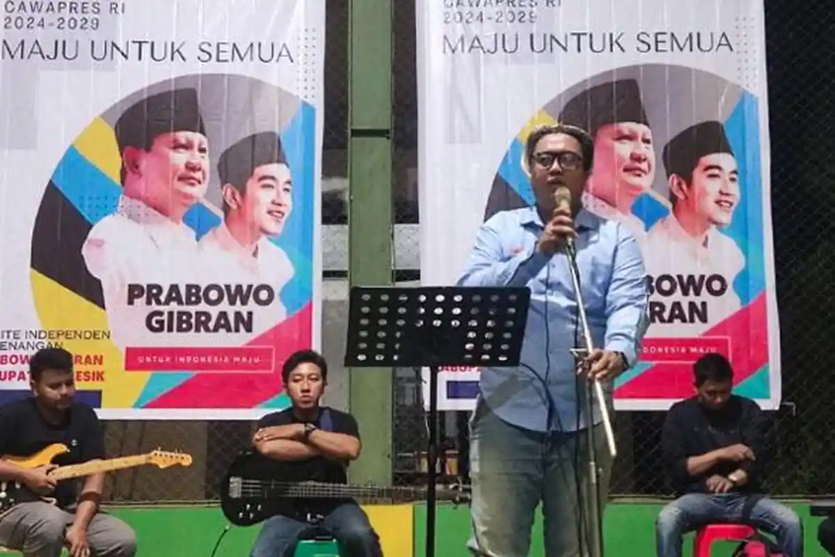 KIP-Prabowo Gelar Deklarasi dan Luncurkan Jingle Prabowo-Gibran di Gresik, Antusias Bernyanyi Bareng