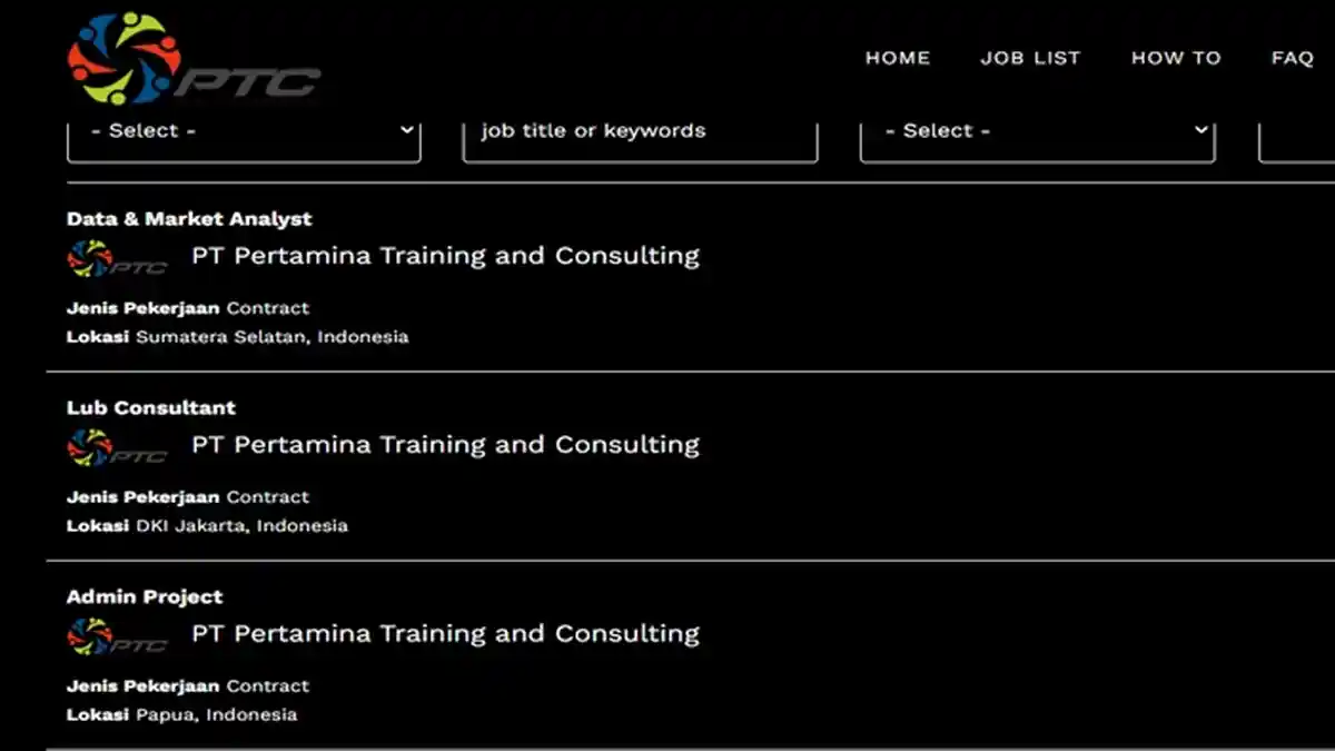 LOWONGAN Kerja di PT Pertamina Training & Consulting Agustus 2022, Minimal S1 Usia Maksimal 40 Tahun